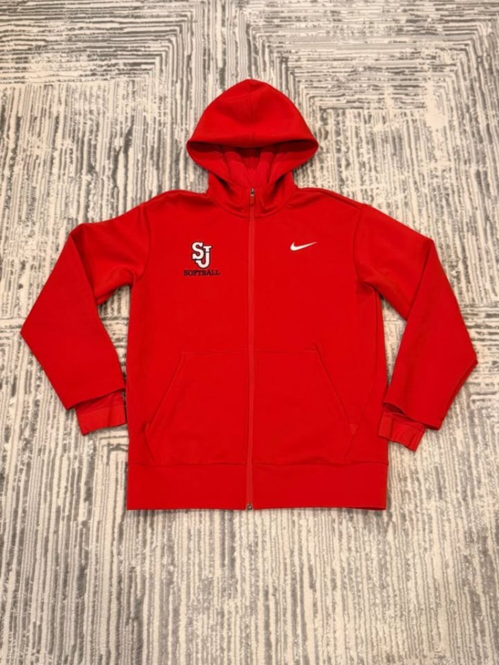 NEW Nike women's small red St. John's University Softball jacket MSRP $125